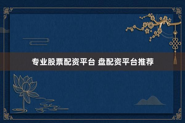 专业股票配资平台 盘配资平台推荐