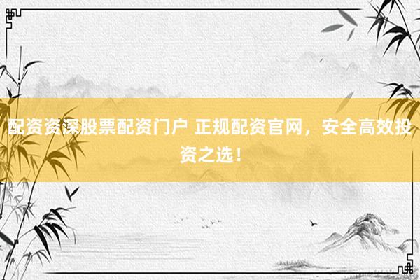 配资资深股票配资门户 正规配资官网，安全高效投资之选！