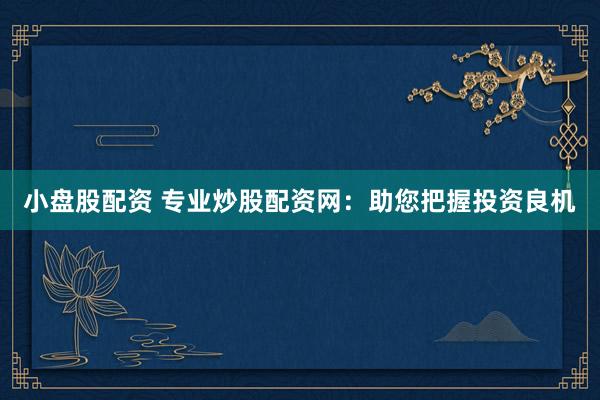 小盘股配资 专业炒股配资网：助您把握投资良机